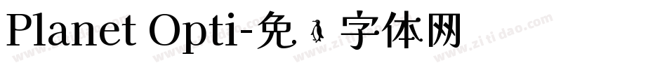 Planet Opti字体转换